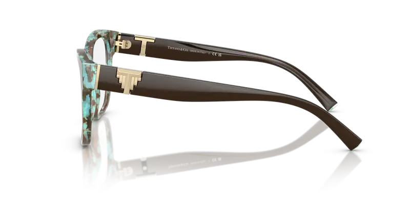 Tiffany Donna TF2246 8422 Montature da vista Acetato Tartaruga Trasparente Squadrata Normale miniatura 3