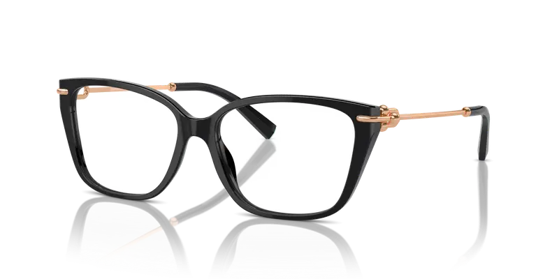 Tiffany Donna TF2248K 8403 Montature da vista Acetato Nero Trasparente Pillow Normale miniatura 3