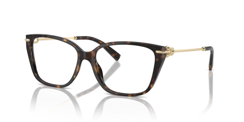 Tiffany Donna TF2248K 8404 Montature da vista Acetato Tartaruga Trasparente Pillow Normale miniatura 3