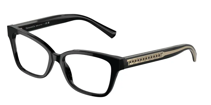 Tiffany Donna TF2249  8001 Montature da vista Acetato Nero Trasparente Farfalla Normale