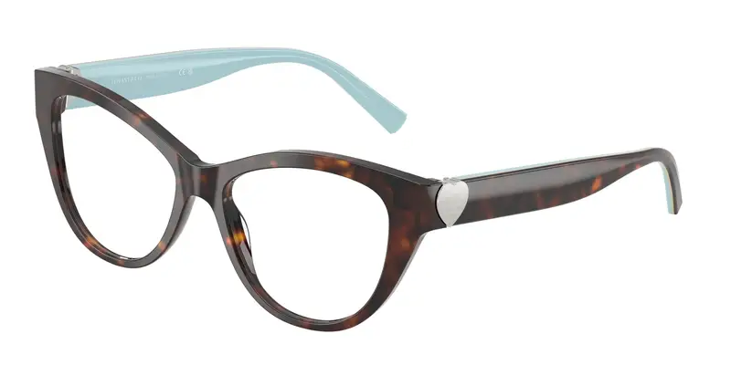 Tiffany Donna TF2251  8363 Montature da vista Acetato Tartaruga Trasparente Cat Eye Normale