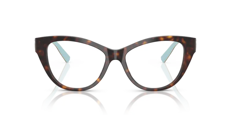 Tiffany Donna TF2251 8363 Montature da vista Acetato Tartaruga Trasparente Cat Eye Normale miniatura 2
