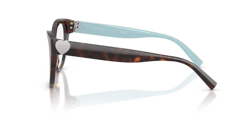 Tiffany Donna TF2251 8363 Montature da vista Acetato Tartaruga Trasparente Cat Eye Normale miniatura 3