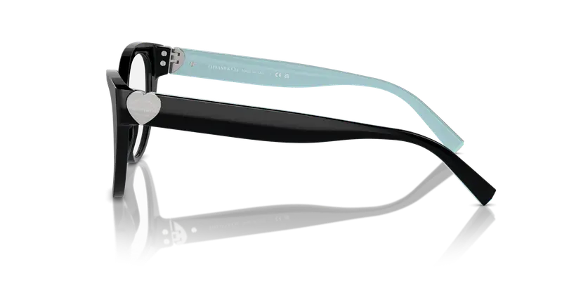 Tiffany Donna TF2251 8406 Montature da vista Acetato Nero Trasparente Cat Eye Normale miniatura 3