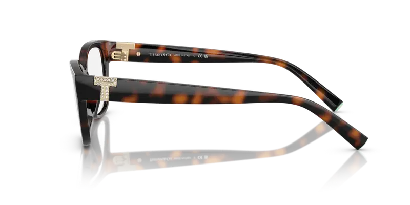 Tiffany Donna TF2254BU 8015 Montature da vista Iniettato Tartaruga Trasparente Pillow Normale miniatura 3