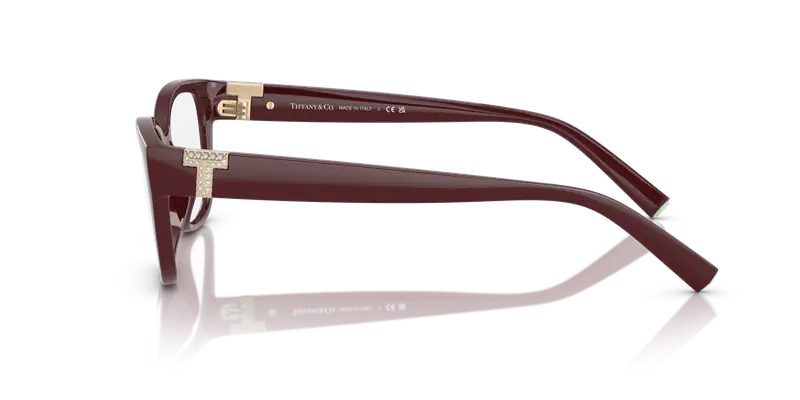 Tiffany Donna TF2254BU 8389 Montature da vista Iniettato Viola Trasparente Pillow Normale miniatura 3