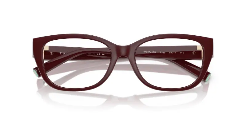 Donna TF2254BU 8389 Montature da vista Iniettato Viola Trasparente Pillow Normale miniatura 2