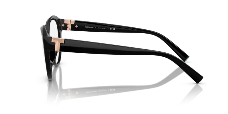 Tiffany Donna TF2255U 8001 Montature da vista Iniettato Nero Trasparente Cat Eye Normale miniatura 3