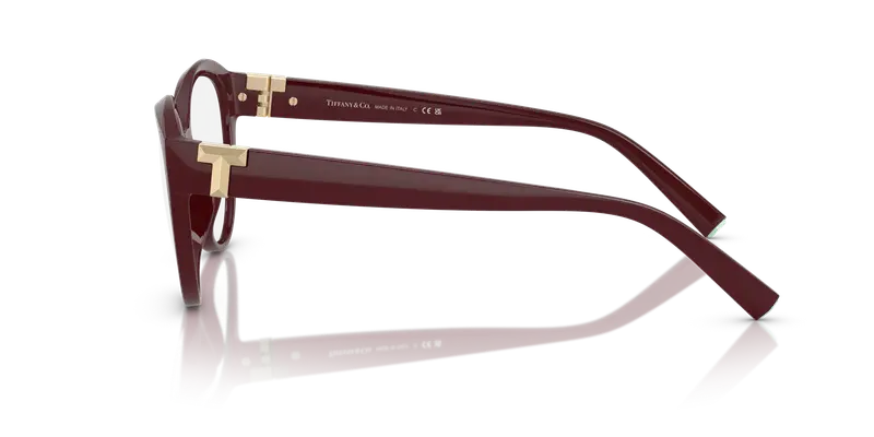 Tiffany Donna TF2255U 8389 Montature da vista Iniettato Viola Trasparente Cat Eye Normale miniatura 3