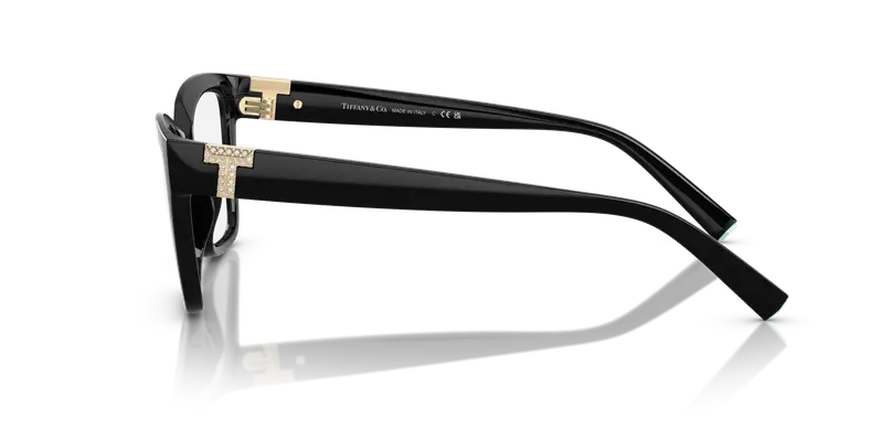 Tiffany Donna TF2257BU 8001 Montature da vista Iniettato Nero Trasparente Squadrata Normale miniatura 3