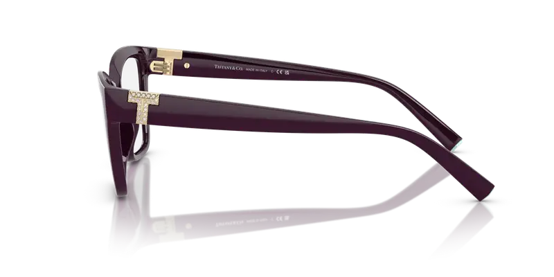 Tiffany Donna TF2257BU 8427 Montature da vista Iniettato Nero Trasparente Squadrata Normale miniatura 3