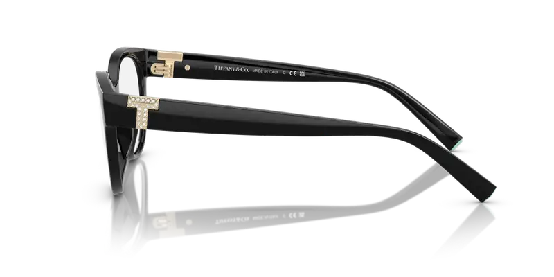 Tiffany Donna TF2258BU 8001 Montature da vista Iniettato Nero Trasparente Cat Eye Normale miniatura 3