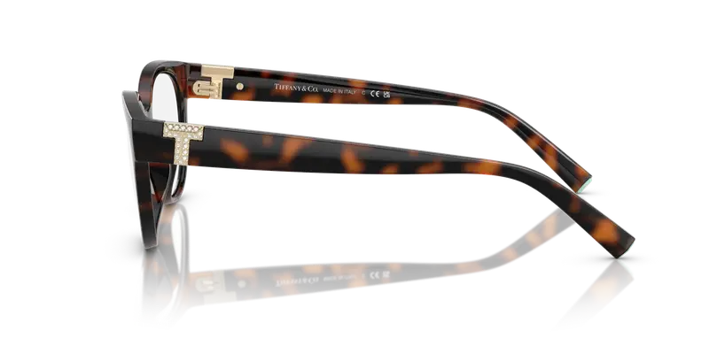 Tiffany Donna TF2258BU 8015 Montature da vista Iniettato Tartaruga Trasparente Cat Eye Normale miniatura 3