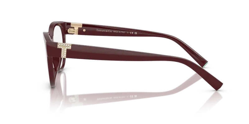 Tiffany Donna TF2258BU 8389 Montature da vista Iniettato Viola Trasparente Cat Eye Normale miniatura 3