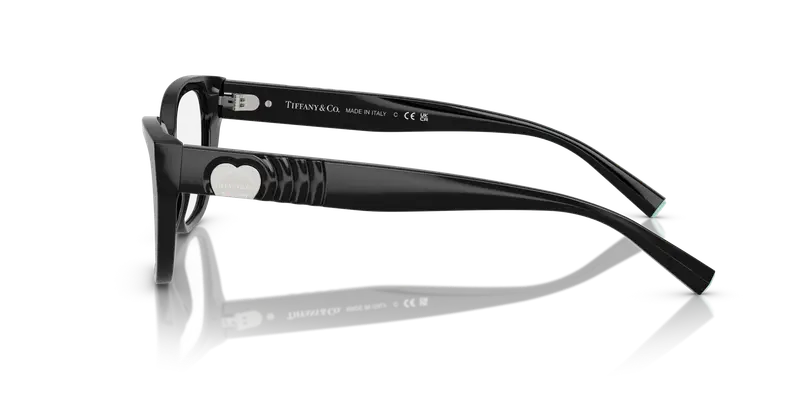 Tiffany Donna TF2259 8001 Montature da vista Acetato Nero Trasparente Cat Eye Normale miniatura 3