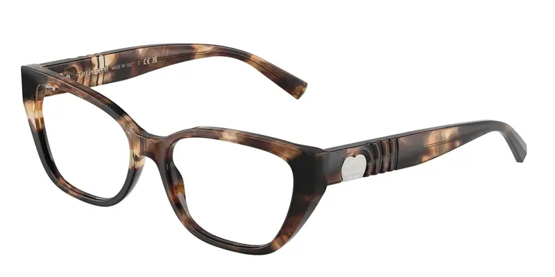 Tiffany Donna TF2259  8421 Montature da vista Acetato Marrone Trasparente Cat Eye Normale