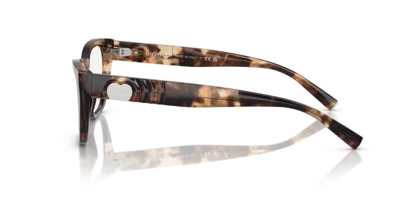 Tiffany Donna TF2259 8421 Montature da vista Acetato Marrone Trasparente Cat Eye Normale miniatura 3