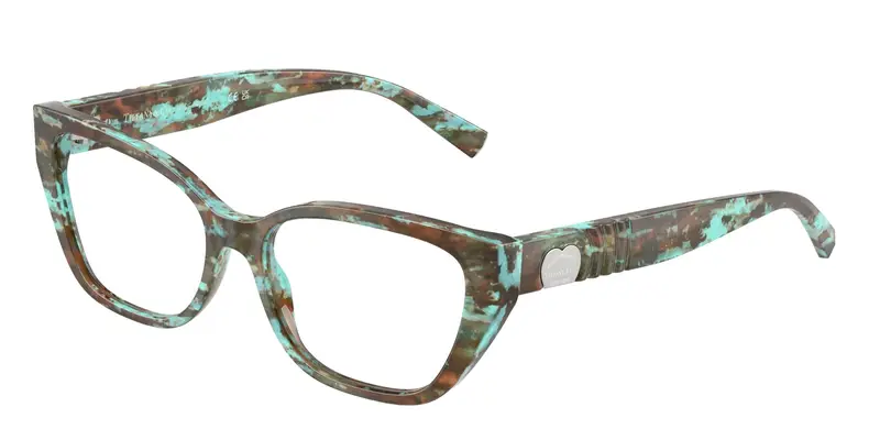 Tiffany Donna TF2259  8422 Montature da vista Acetato Tartaruga Trasparente Cat Eye Normale
