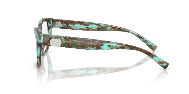 Tiffany Donna TF2259 8422 Montature da vista Acetato Tartaruga Trasparente Cat Eye Normale miniatura 3