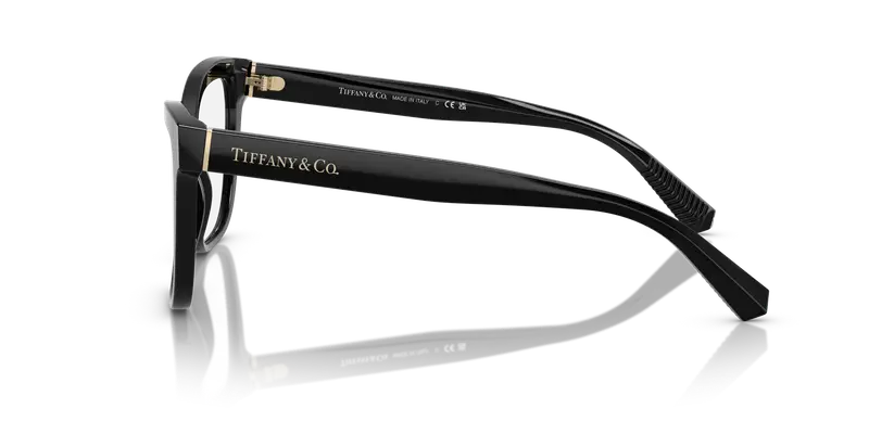 Tiffany Donna TF2260 8001 Montature da vista Acetato Nero Trasparente Cat Eye Normale miniatura 3