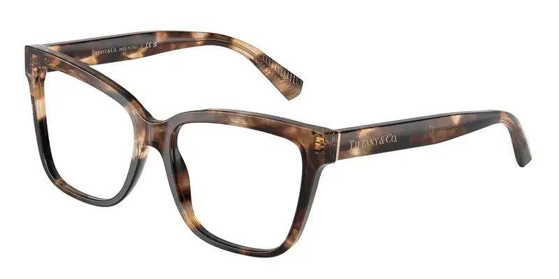 Tiffany Donna TF2260  8421 Montature da vista Acetato Marrone Trasparente Cat Eye Normale