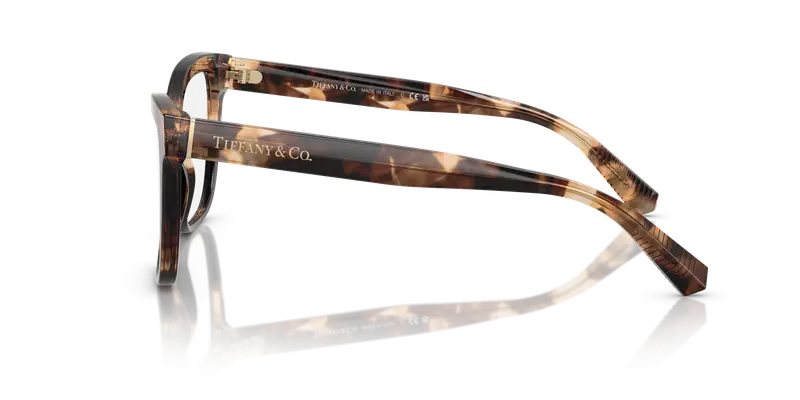 Tiffany Donna TF2260 8421 Montature da vista Acetato Marrone Trasparente Cat Eye Normale miniatura 3