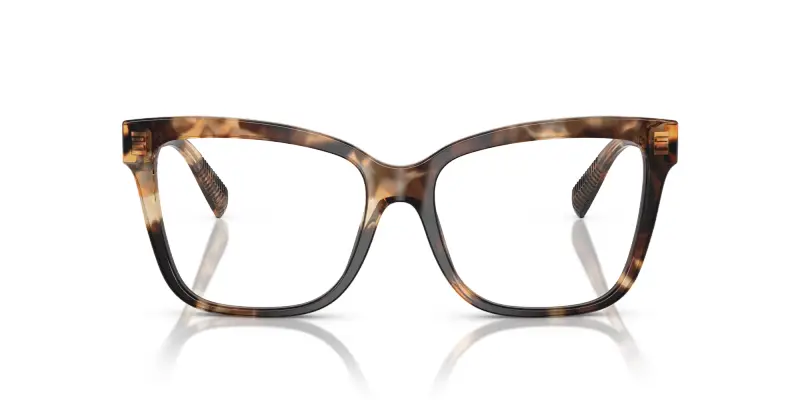 Donna TF2260 8421 Montature da vista Acetato Marrone Trasparente Cat Eye Normale miniatura 3