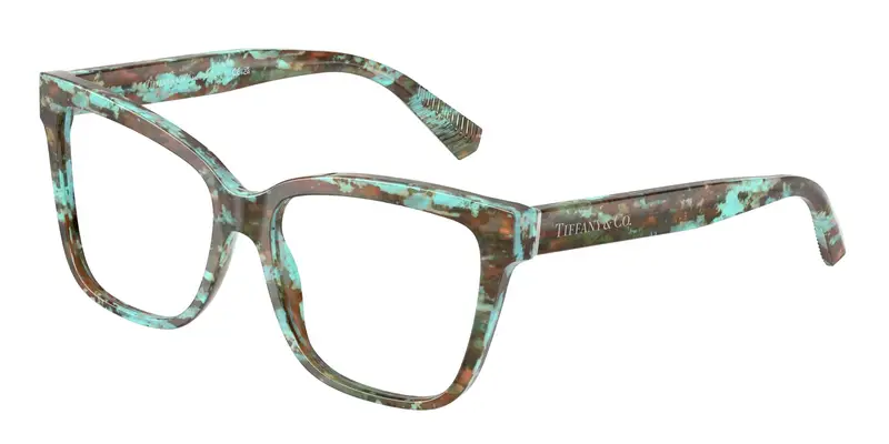Tiffany Donna TF2260  8422 Montature da vista Acetato Tartaruga Trasparente Cat Eye Normale