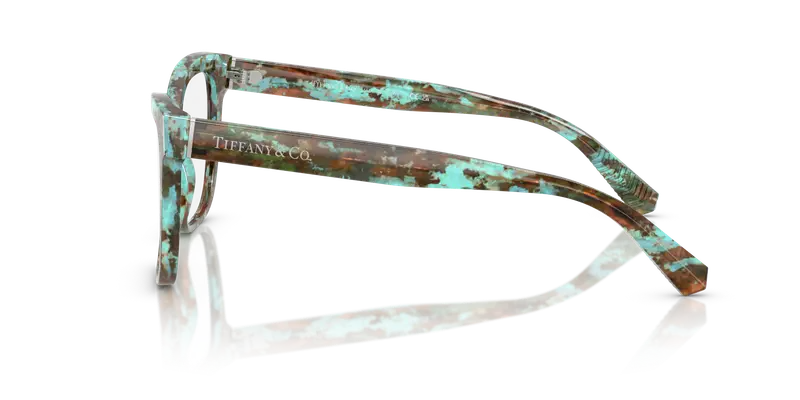 Tiffany Donna TF2260 8422 Montature da vista Acetato Tartaruga Trasparente Cat Eye Normale miniatura 3