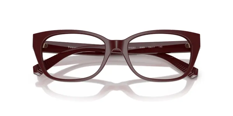 Donna TF2261 8389 Montature da vista Acetato Viola Trasparente Pillow Normale miniatura 2