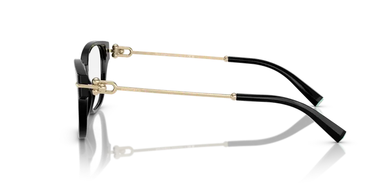 Tiffany Donna TF2262 8001 Montature da vista Acetato Nero Trasparente Pillow Normale miniatura 3