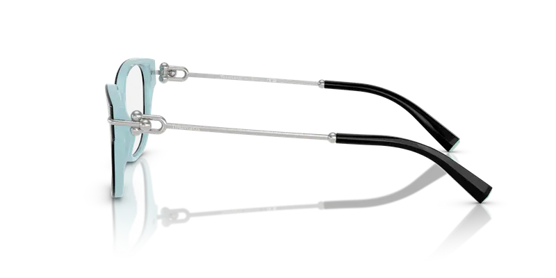 Tiffany Donna TF2262 8055 Montature da vista Acetato Nero Trasparente Pillow Normale miniatura 3