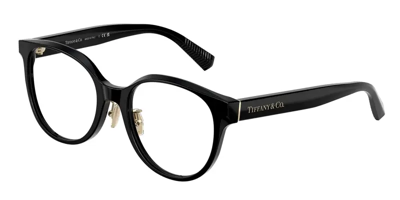 Tiffany Donna TF2264D  8001 Montature da vista Acetato Nero Trasparente Rotonda Normale