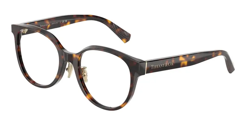 Tiffany Donna TF2264D  8015 Montature da vista Acetato Tartaruga Trasparente Rotonda Normale
