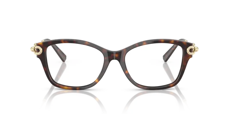 Tiffany Donna TF2266 8015 Montature da vista Acetato Tartaruga Trasparente Farfalla Normale miniatura 2