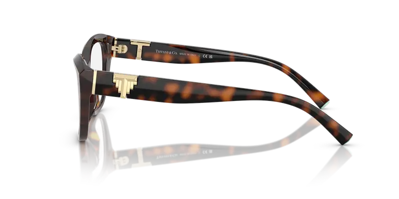 Tiffany Donna TF2268U 8015 Montature da vista Acetato Tartaruga Trasparente Cat Eye Normale miniatura 3