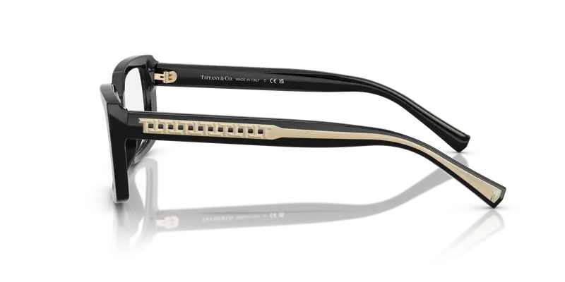 Tiffany Donna TF2269U 8001 Montature da vista Acetato Nero Trasparente Squadrata Normale miniatura 3