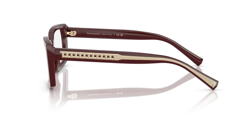 Tiffany Donna TF2269U 8389 Montature da vista Acetato Viola Trasparente Squadrata Normale miniatura 3