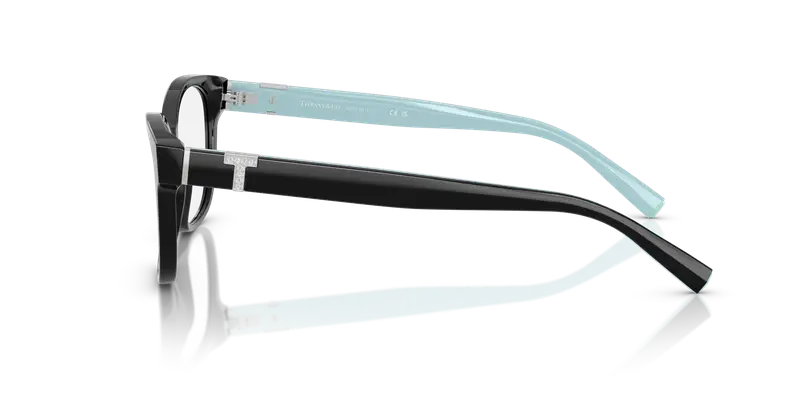 Tiffany Donna TF2270B 8001 Montature da vista Acetato Nero Trasparente Pillow Normale miniatura 3