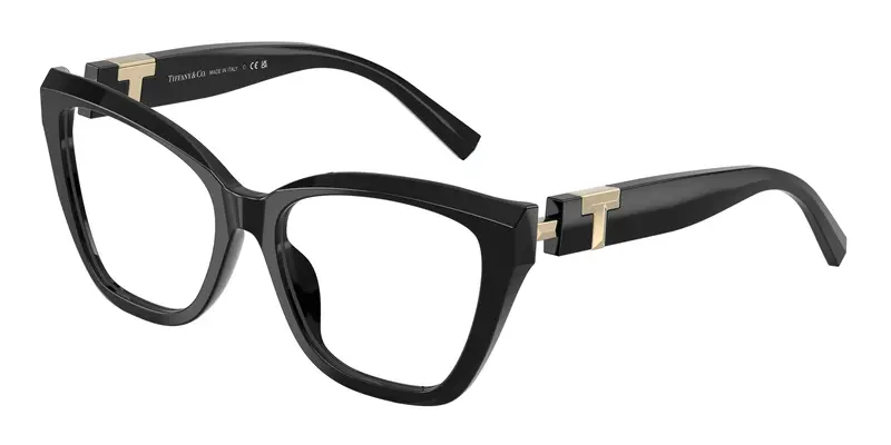 Tiffany Donna TF2271  8001 Montature da vista Acetato Nero Trasparente Cat Eye Normale