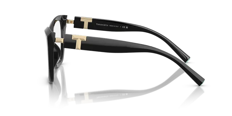 Tiffany Donna TF2271 8001 Montature da vista Acetato Nero Trasparente Cat Eye Normale miniatura 3