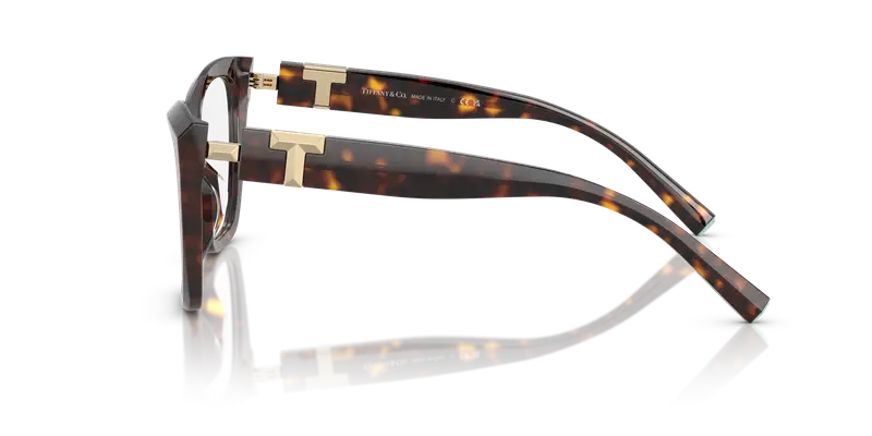 Tiffany Donna TF2271 8015 Montature da vista Acetato Tartaruga Trasparente Cat Eye Normale miniatura 3