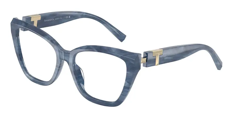 Tiffany Donna TF2271  8432 Montature da vista Acetato Blu Trasparente Cat Eye Normale