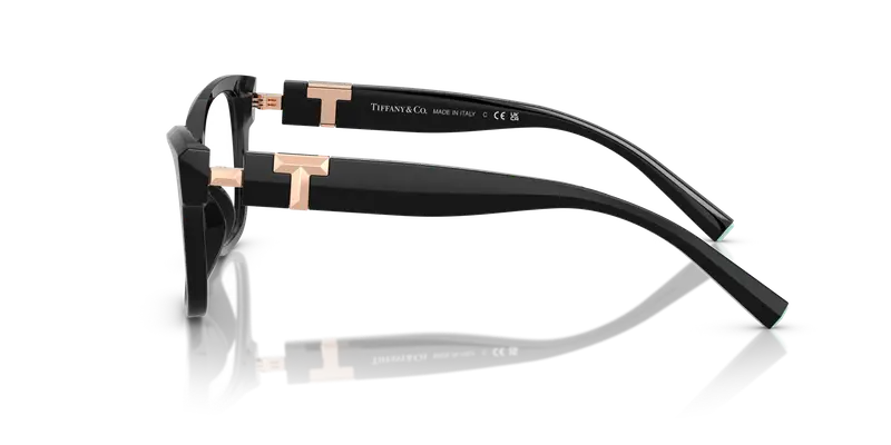 Tiffany Donna TF2272U 8420 Montature da vista Acetato Nero Trasparente Farfalla Normale miniatura 3