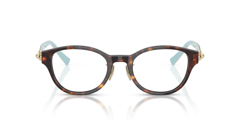 Tiffany Donna TF2273D 8015 Montature da vista Acetato Tartaruga Trasparente Rotonda Normale miniatura 2