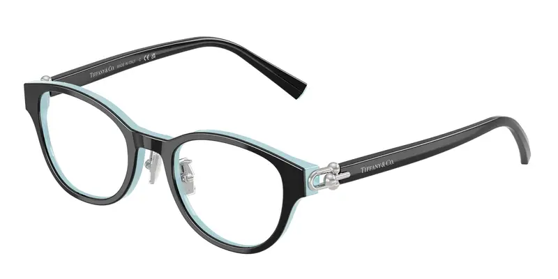 Tiffany Donna TF2273D  8055 Montature da vista Acetato Nero Trasparente Rotonda Normale