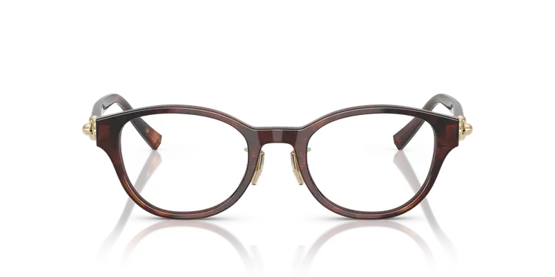 Tiffany Donna TF2273D 8421 Montature da vista Acetato Marrone Trasparente Rotonda Normale miniatura 2
