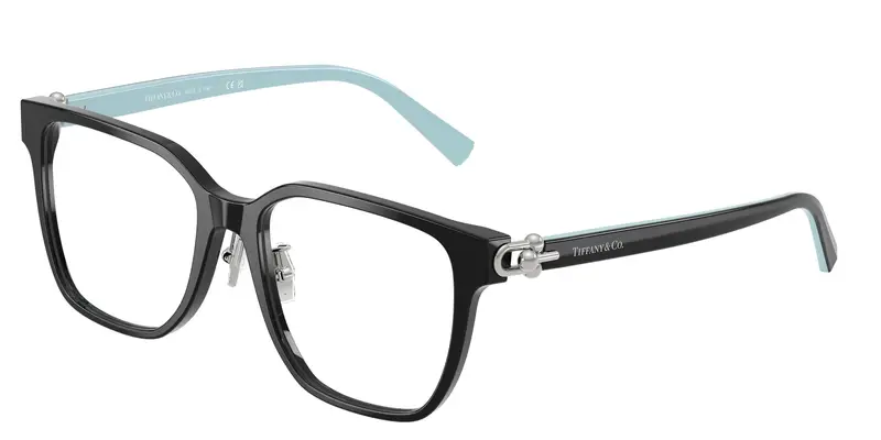 Tiffany Donna TF2274D  8001 Montature da vista Acetato Nero Trasparente Squadrata Normale