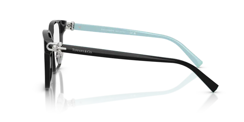 Tiffany Donna TF2274D 8001 Montature da vista Acetato Nero Trasparente Squadrata Normale miniatura 3