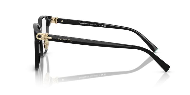 Tiffany Donna TF2274D 8361 Montature da vista Acetato Nero Trasparente Squadrata Normale miniatura 3